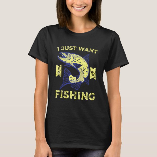 Camiseta Só Quero Ir Pescar (Frente)
