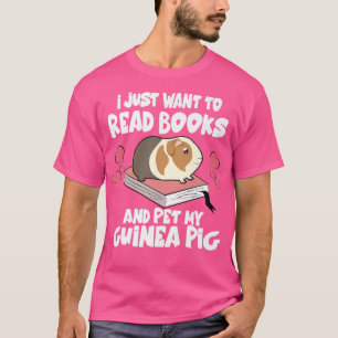 Camiseta Só Quero Ler Livros E Pôr Os Porcos Da Minha Guiné