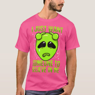 Camiseta Só Quero Que Alguém Acredite Em Mim Alienígena Ver