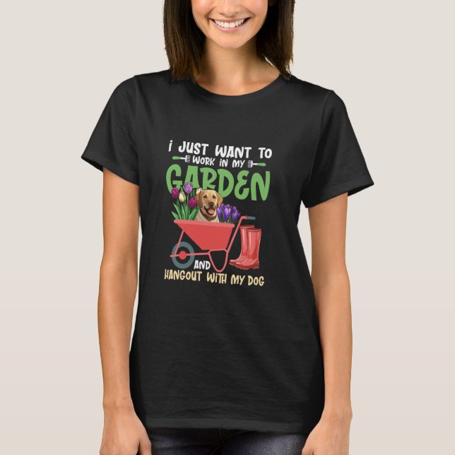 Camiseta Só Quero Trabalhar No Jardim Botânico (Frente)