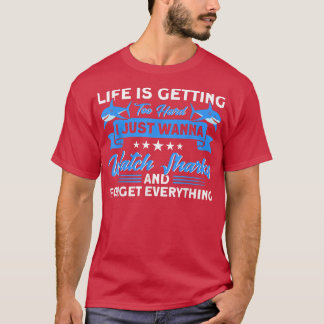 Camiseta Só Quero Ver Tubarões