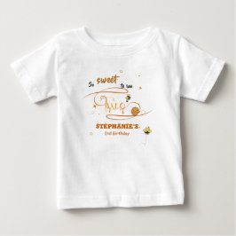 Camiseta So Sweet To Bee Two Cute Honey Bee 2nd Birthday