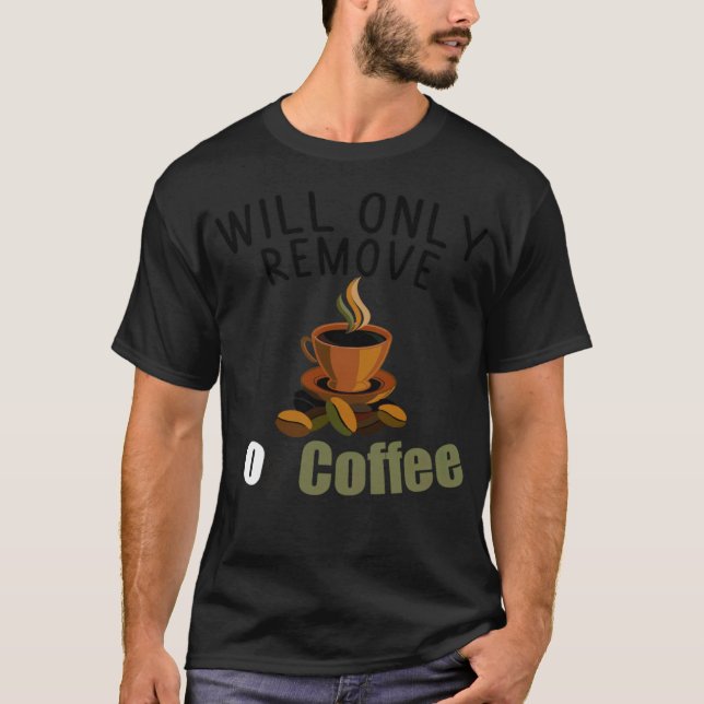 Camiseta Só tirará para o café de arte (Frente)