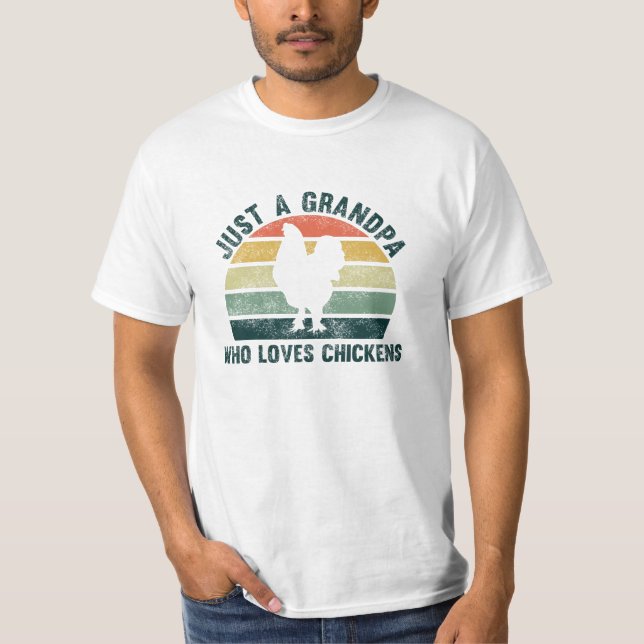 Camiseta Só Um Avô Que Ama Galinha Brahma (Frente)