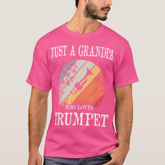 Camiseta Só Um Avô Que Ama Trompete (Frente)