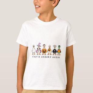 Camiseta Só Um Bobo De Ganso Louco No Halloween Engana Ha E