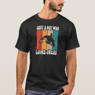 Camiseta Só Um Boyl Que Ama O Ocea Mar De Baleias Assassina