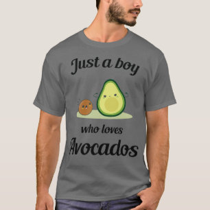 Camiseta Só um garoto que ama abacates 12
