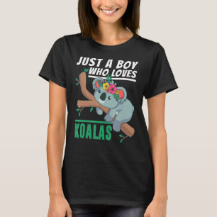 Camiseta Só um garoto que ama as roupas do Urso Koalas Koal