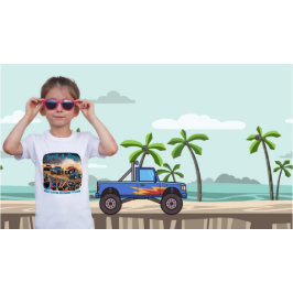 Camiseta Só um garoto que ama caminhões monstros