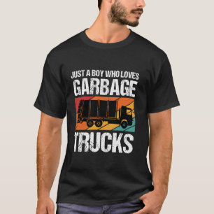 Camiseta Só um garoto que ama os caminhões de lixo