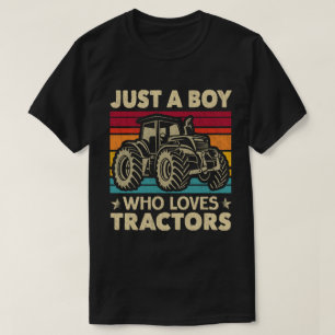 Camiseta Só um garoto que ama os tratores, Fazendas engraça