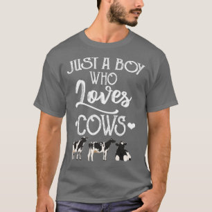 Camiseta Só um garoto que ama vacas, doação de gado
