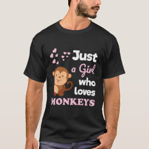 Camiseta Só Um Macaco Que Adora Macacos