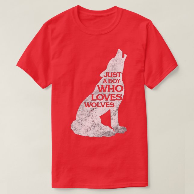 Camiseta Só Um Menino Que Ama A Rapariga Do Lobo (Frente do Design)