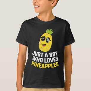 Camiseta Só um menino que ama abacaxi