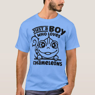 Camiseta Só Um Menino Que Ama Camaleões Chameleon 1