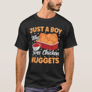 Camiseta Só Um Menino Que Ama Frango Começa Engraçado
