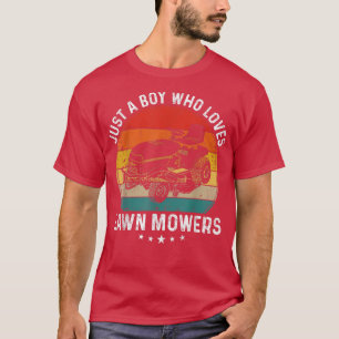 Camiseta Só um menino que ama o gramado domina o jardinagem
