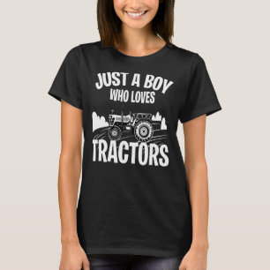 Camiseta Só um menino que ama os tratores 1