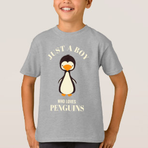 Camiseta Só um menino que ama Pinguins