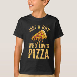 Camiseta Só um menino que ama pizza