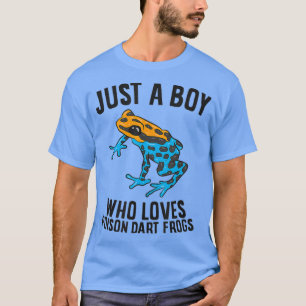 Camiseta Só um menino que ama Sapos de Dart Venenoso