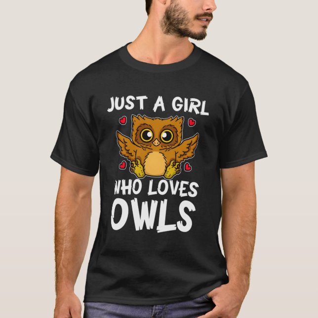 Camiseta Só Um Que Adora Coruja Noite (Frente)