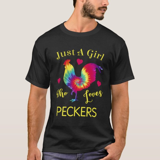 Camiseta Só Um Que Adora Galinha De Peckers (Frente)