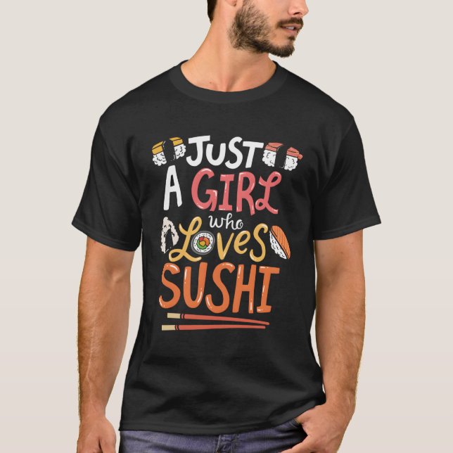 Camiseta Só um que ama Sushi (Frente)