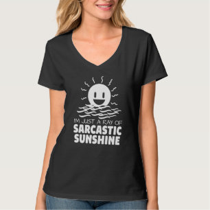 Camiseta Só Um Raio De Humor Sarcástico E Ensolarado