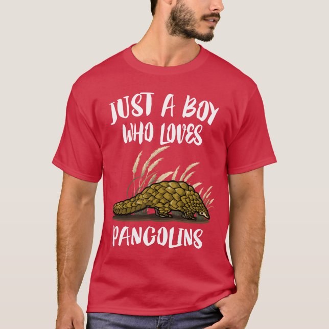 Camiseta Só Um Rapaz Que Adora Pangolins (Frente)