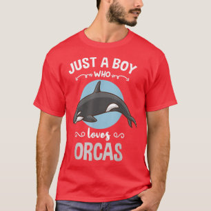 Camiseta Só Um Rapaz Que Ama A Baleia Orcas