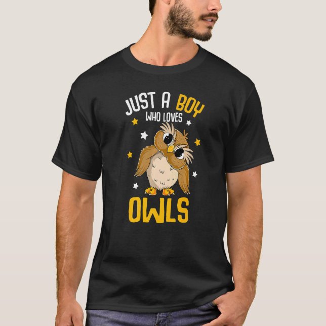 Camiseta Só um rapaz que ama Coruja (Frente)