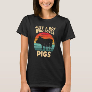 Camiseta Só um rapaz que ama o Gato do Pigs Harvest