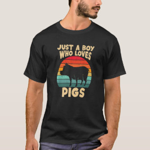 Camiseta Só um rapaz que ama o Gato do Pigs Harvest