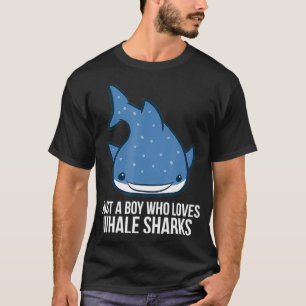 Camiseta Só um rapaz que ama tubarão de baleia
