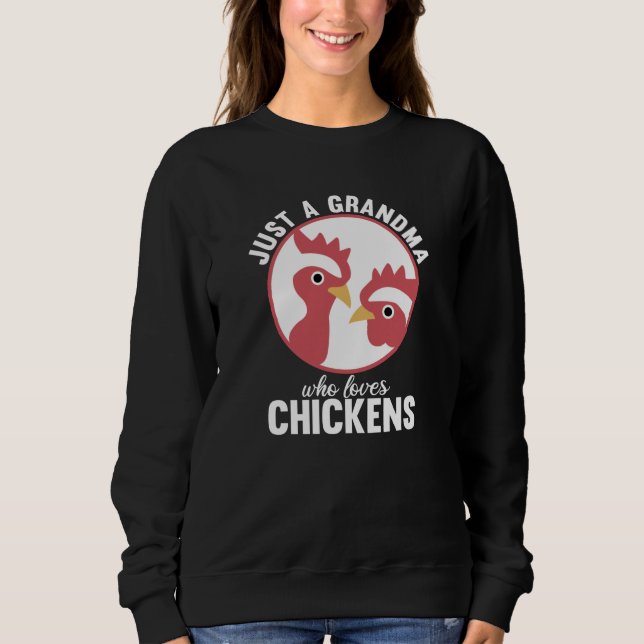Camiseta Só Uma Avó Que Adora Frangos Bonitos (Frente)