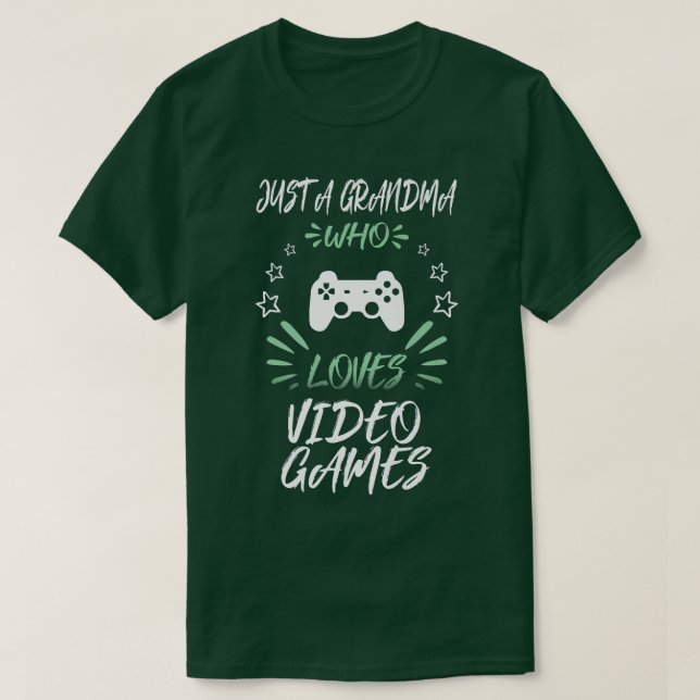 Camiseta Só Uma Avó Que Adora Videos games  (Frente do Design)