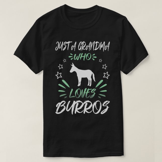 Camiseta Só Uma Avó Que Ama Burros (Frente do Design)