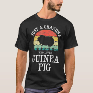 Camiseta Só Uma Avó Que Ama O Porco Da Guiné 