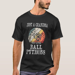 Camiseta Só Uma Avó Que Ama Pítons De Bola