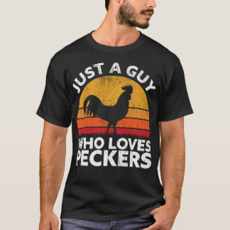 Camiseta Só Uma Cara Que Ama Peckers - Frango Engraçado