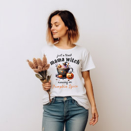 Camiseta Só uma Dia de as Bruxas engraçado de bruxa cansada