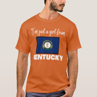 Camiseta Só uma garota do orgulho do estado de Kentucky des
