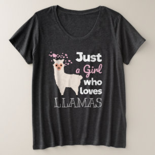 Camiseta Só Uma Garota Que Adora Lhamas