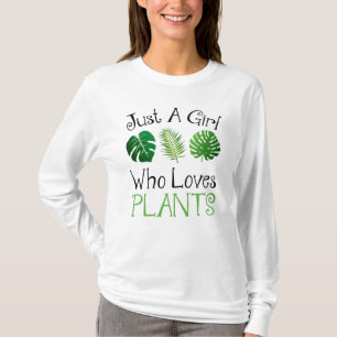 Camiseta Só Uma Garota Que Adora Plantas