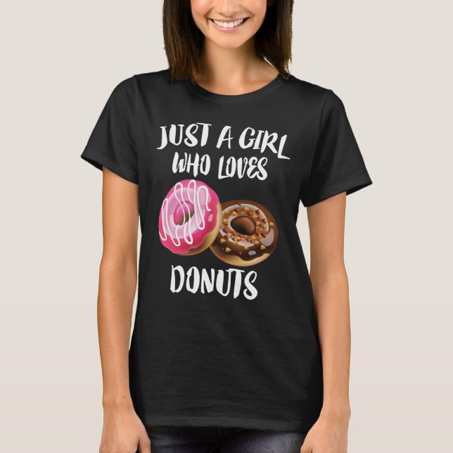 Camiseta Só Uma Garota Que Adora Rosquinhas (Frente)