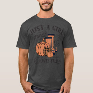 Camiseta Só uma garota que ama a queda de retrô sente o out