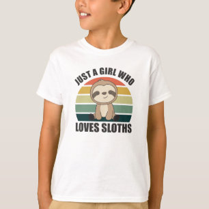 Camiseta Só uma garota que ama a vindima de animais bonitos